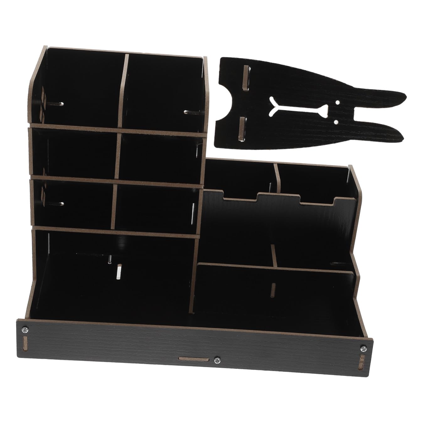 MAGICLULU Stiftebox für Schreibtisch mit Vielen Fächern Schwarz