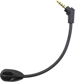 sciuU Micrófono Boom Mic Compatible con Kingston HyperX Cloud Flight/Flight S Cascos de Gaming inalámbricos HX-HSCF-BK, Micrófono Flexible cancelación de Ruido con Conector de 3,5mm