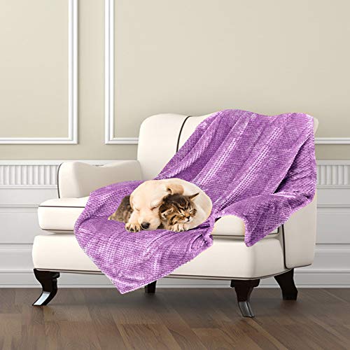 Msicyness Dog Blanket, Premium Fleece Fluffy Throw Blankets Soft and Warm Covers