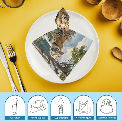 Servilletas de Tela Animales Salvajes 2 Pzas miniatura 7