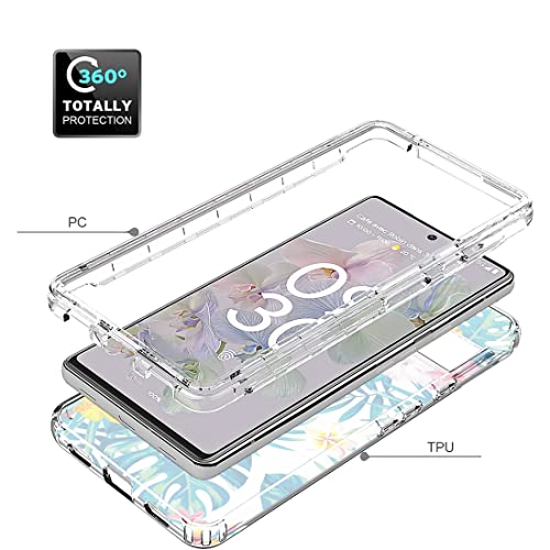 Coque Google Pixel 6A TPU silicone transparent avec vitre de protection antichoc GX7AS