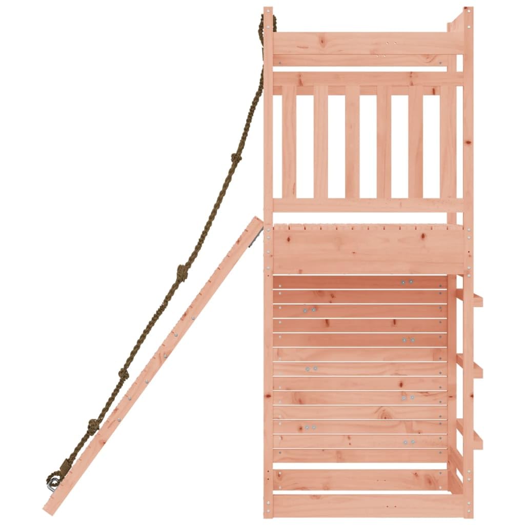 vidaXL Spielturm, Klettergerüst mit Kletterwand, Kinder Kletterturm mit Sandkasten, Spiel-Zubehör für Garten, Spielgeräte Spielplatz, Massivholz Douglasie