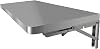 Folding Wall Table - Stainless Steel Folding Table - Perforated Wall Mounted Wall Storage Shelf, Workbench, Wall-Mounted Perfect for Garage, Storage, Office, Laundry, Kitchen, Dining Room,