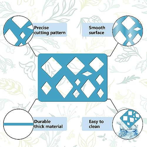 GORGECRAFT 2 Styles Geometric Earrings Making Template Oval Stencils Templates Reusable Diamond Acrylic Cutting Stencil for Bracelets Earrings Jewelry Making Diy Crafts Scrapbooking Canvas 3.5 x 5.1 - Image 4