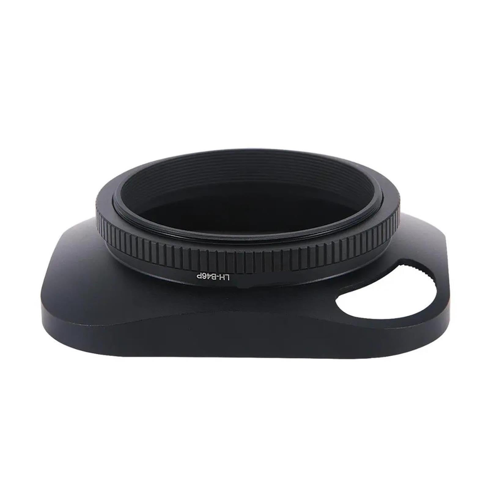 Pare-Soleil à Visser en métal 46 mm conçu + Capuchon, Compatible avec Leica, Appareil Photo télémétrique avec Objectif à Filetage de Filtre E46 46 mm Noir