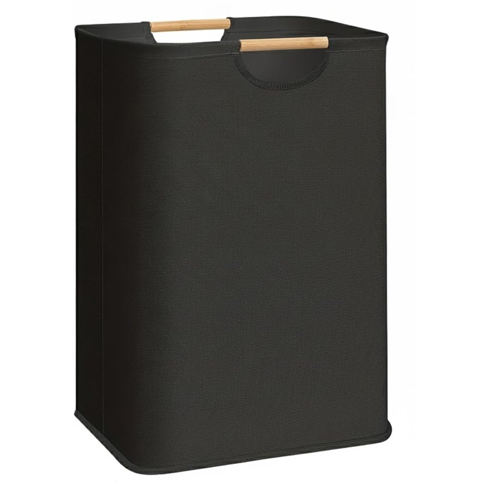 UDSKNV[KSL Waterproof Liner Clothes Hamper 80L Foldable Laundry Basket Organizer Large Capacity with Handles for Blanket Bath Towel