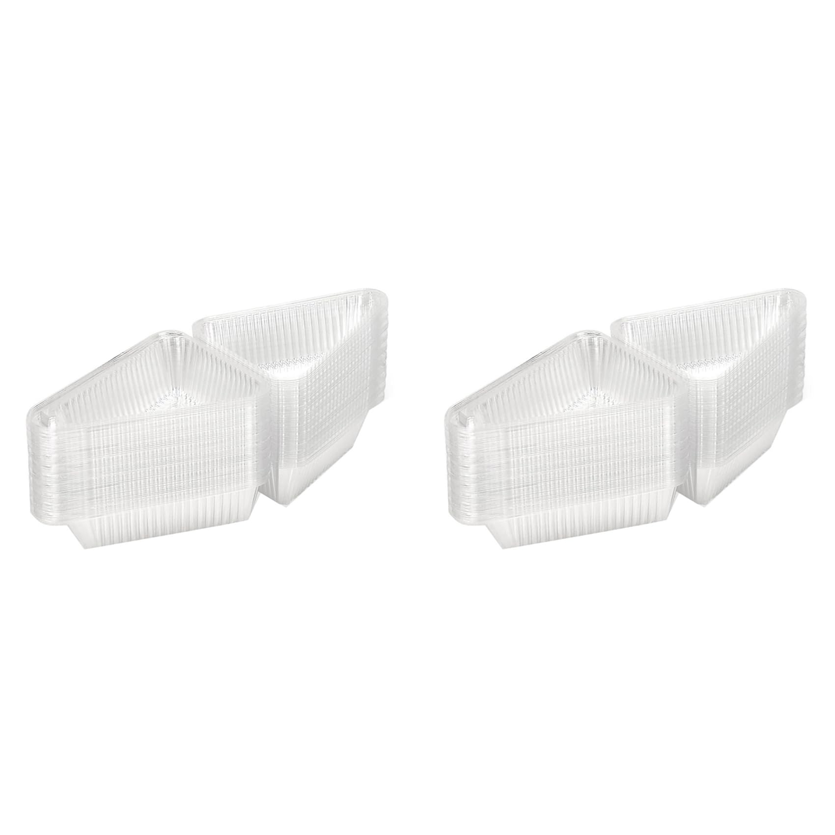 Hndhbfgrt 100Pcs Cake Containers with Hinged Lid,Disposable Pie Boxes,Individual Cheesecake Containers,Cake Carriers