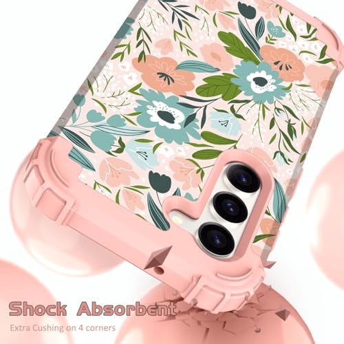 Hocase for Galaxy S23 Case, Shockproof Heavy Duty Protection Soft Silicone Rubber Bumper+Hard Plastic Hybrid Protective Case for Samsung Galaxy S23 (6.1" Display) 2023 - Pink by Hocase - Used condition - US$9.80