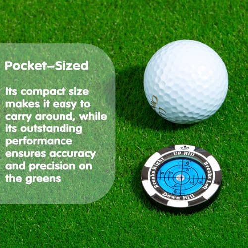 image for Prodigora SlopeMaster ProGreen Reader - Golf Ball Marker with High Pre