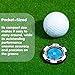 Prodigora SlopeMaster ProGreen Reader - Golf Ball Marker with High Precision Green Reading Aid Golf Accessories for Men Women (Black&SkyBlue)