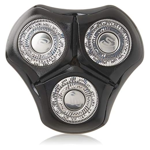 Remington SPRXR Head and Cutter Assembly Hyper Series Rotary Shavers, Black