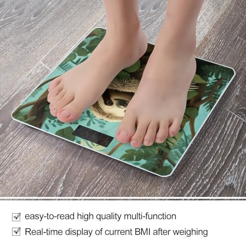 Báscula digital de baño Hug Tree Sloth con vidrio templado miniatura 5