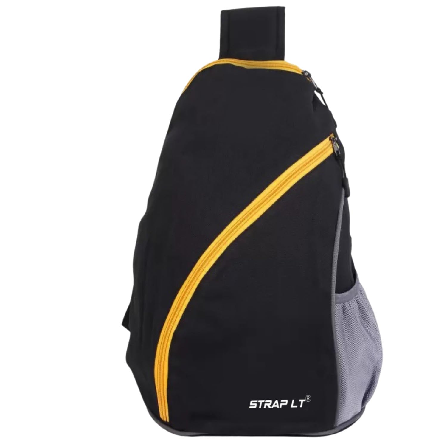 StrapLtKO YELLOWCHAIN787_13 Men's and Women's PU Casual Backpack | Black |