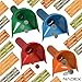 252 Coin Wrappers with Coin Sorter Tubes - Funnel Shaped Color-Coded Coin Counter Stacking Roll Sorting Tubes