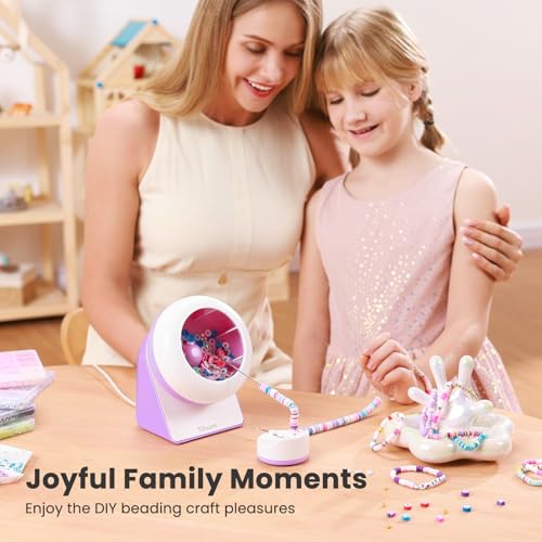 Tilhumt Bead Spinner with Polymer Clay Beads, 2112Pcs Bracelet Making Kit with Electric Bead Spinner for Jewelry Making, Automatic Bracelet Maker for Making Friendship Bracelets, Patent Design - Thumbnail 6