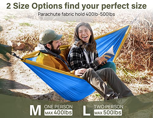 image for Kootek Camping Hammock Double & Single Portable Hammocks with 2 Tree S