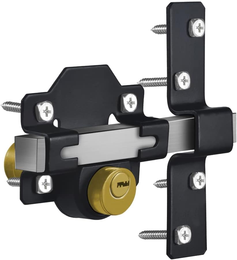 Long Throw Gate Lock, 50mm, Double Locking, Stainless Steel, Gate Lock