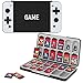 MoKo Funda para Almacenamiento de Switch Juegos Compatible con Nintendo Switch OLED/Switch/Switch Lite, Organizador de 24 Tarjetas de Juego Impermeable Estuche - Blanco&Negro Game Consola