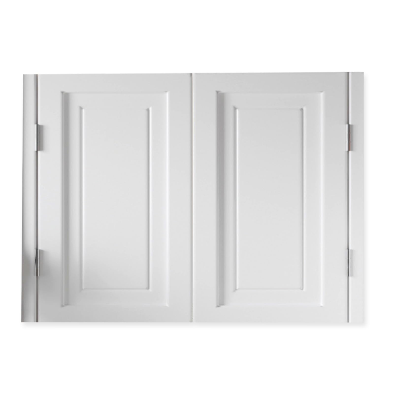 Porte Battante W70-150cm Double Porte Saloon En Bois Massif Avec Charnières Portes De Café Séparation 2 Vantaux Pour Entrée Cuisine Salon Bureau(White,W70*H90cm)