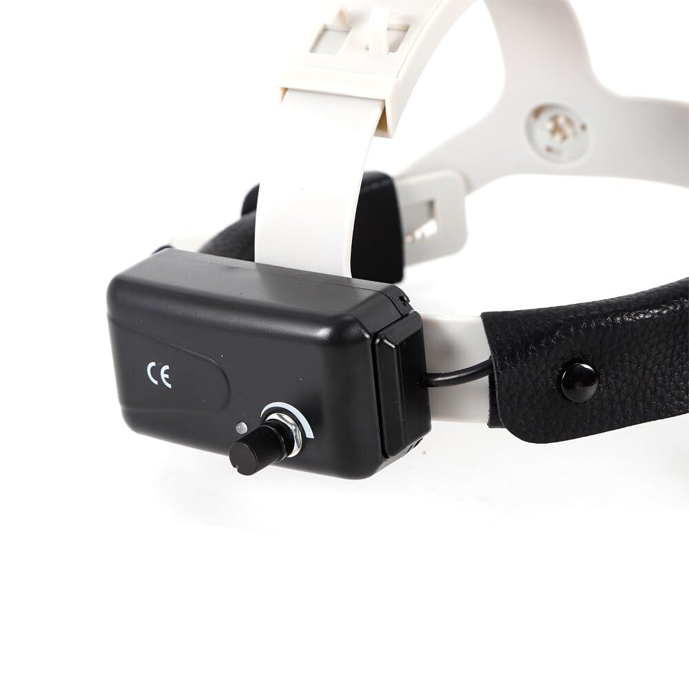 Lampada frontale medica, 3.5 lenti chirurgiche per binocolo con vetro ottico + faro LED da 5 W, lente d'ingrandimento binoculare medica per laboratorio biologico, ecc.