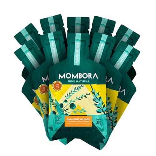 Mombora - Gel 100% Natural Sabor Caramelo Salgado 10 Sachês