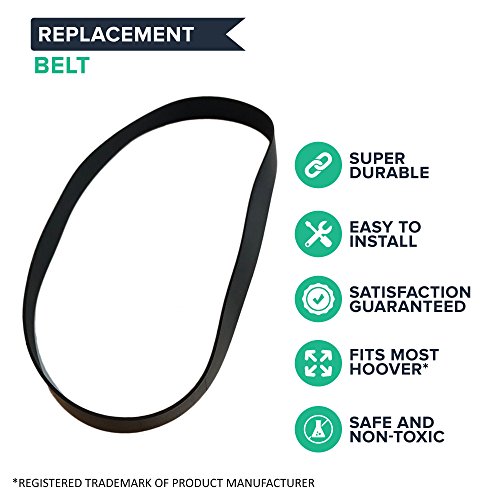 Crucial Vacuum Replacement Belt Parts - Compatible With Hoover Skinny Drive Part # 562289001, Ah20065 - Fits Hoover T-Series Non-Stretch Belt Fits Rewind Upright - For Home, Office (2 Pack) #TOP1