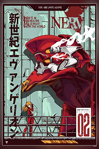 Neon Genesis Evangelion Anime Girls Poster - 170GSM 12x18 Unframed