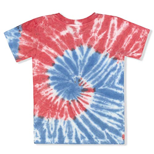 Marvel Spiderman Boys Tie Dye Short Sleeve Shirt And Shorts Set For Toddler And Little Kids -Black/Blue/Red #TOP2