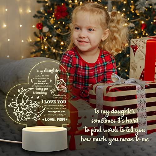 Swathie Night Light Gifts For Daughter From Mom Dad, Daughter Birthday Gifts, Back To School Graduation Gifts For Daughter, Acrylic Night Lamp Gifts For Daughter #TOP6