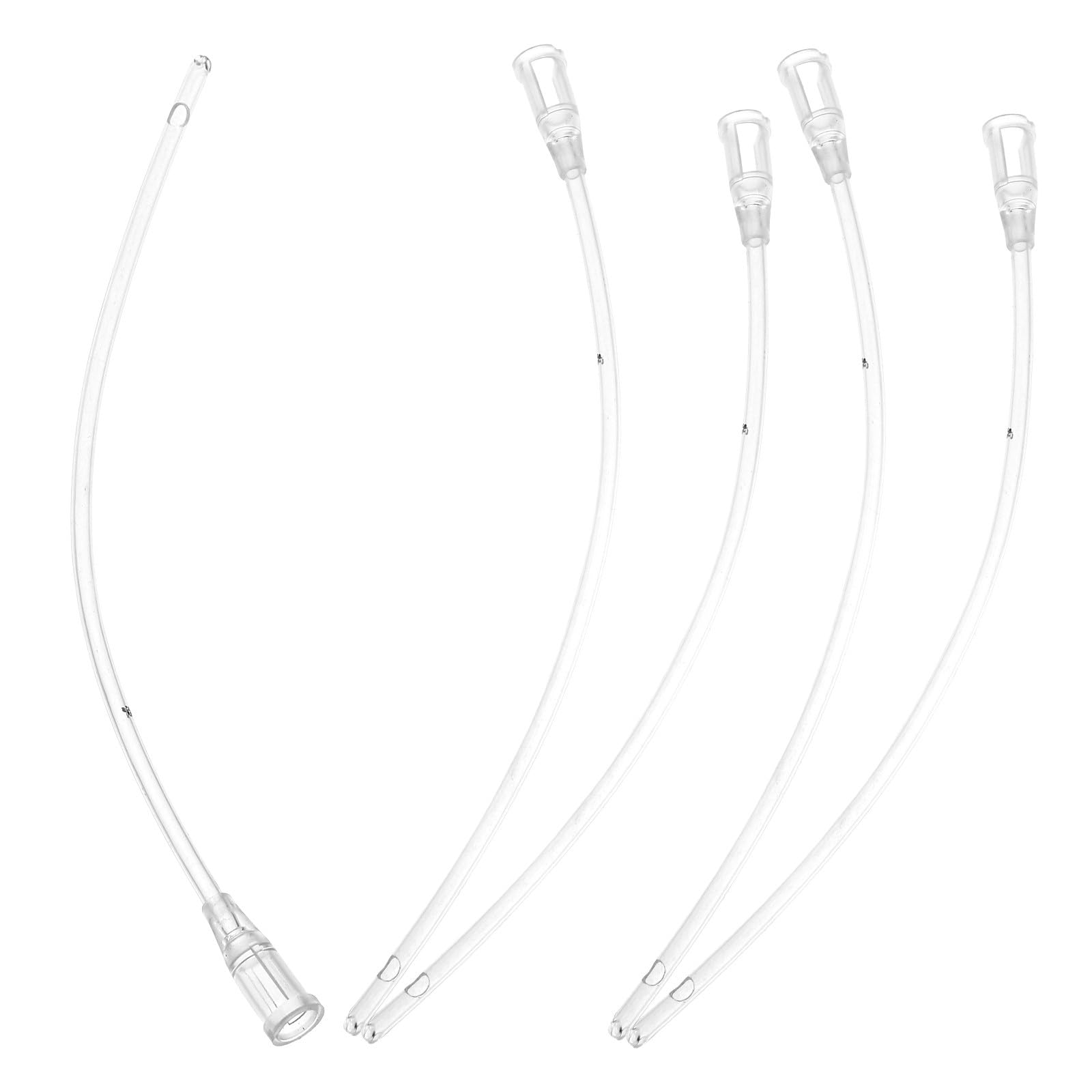 COOLHIYA 5pcs Plastic Feeding Tube for Parrot and Young Birds, Easy to Clean and Not Easy to Break, for Feed Food and Feed Liquid Medicine, Practical Birds Feeding Hose Tool