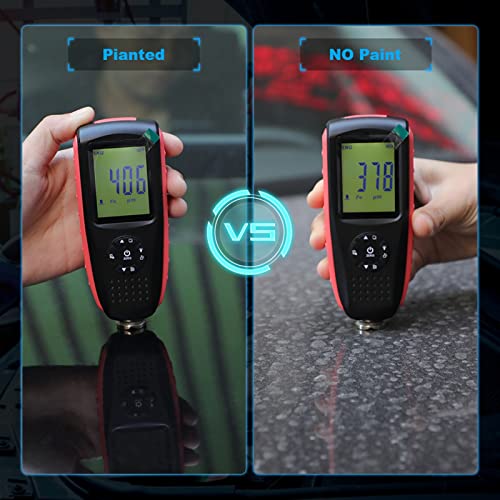 Calibrador de Grosor VC200 Medidor de Grosor para Capa de Pintura de Coche con Pantalla LCD Retroiluminada Ultra Preciso Fe y NFE miniatura 2