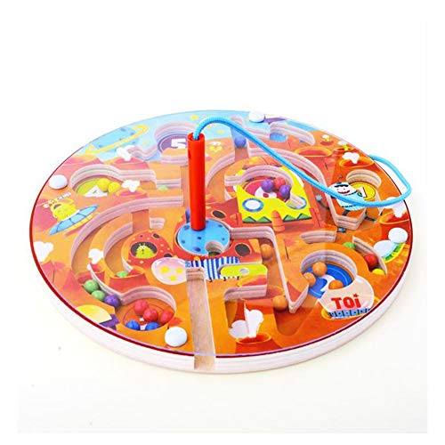 Preisvergleich Produktbild Lifehope Kinder Kleinkinder Labyrinth-Intelligenz-Spielzeug, Familie Freizeit Sport Fitnesstraining Hand-Auge-Koordination Brain Training Magnetstift Pen Driving Beads Maze Spiele