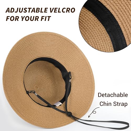 Sombrero de playa para mujer con protección UV y ala ancha miniatura 2