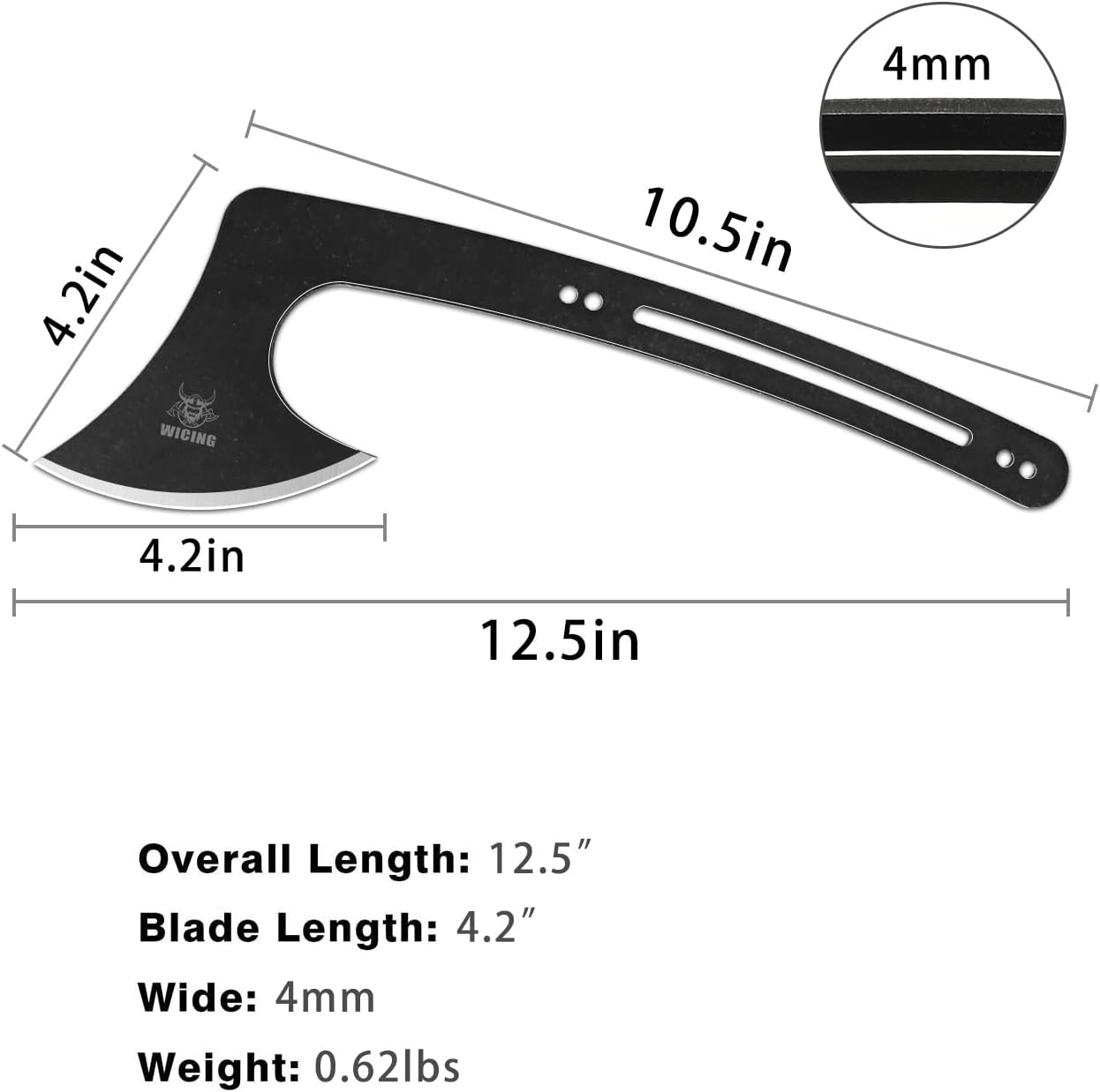 Buy WICING Throwing Axes 3 Pack, 12.5 inch Tomahawk Throwing Axe Stainless Steel, with Nylon