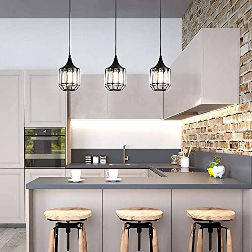 Techo de iluminación colgante cristal moderno lámpara E27 interior 3