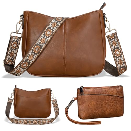 Rieoany Sac à Main Femme Cuir Tendance, Sac Bandoulière Avec Sangle Large, 29 X 22 X 9 cm, Idéal Pour le Travail Quotidien et les Cadeaux