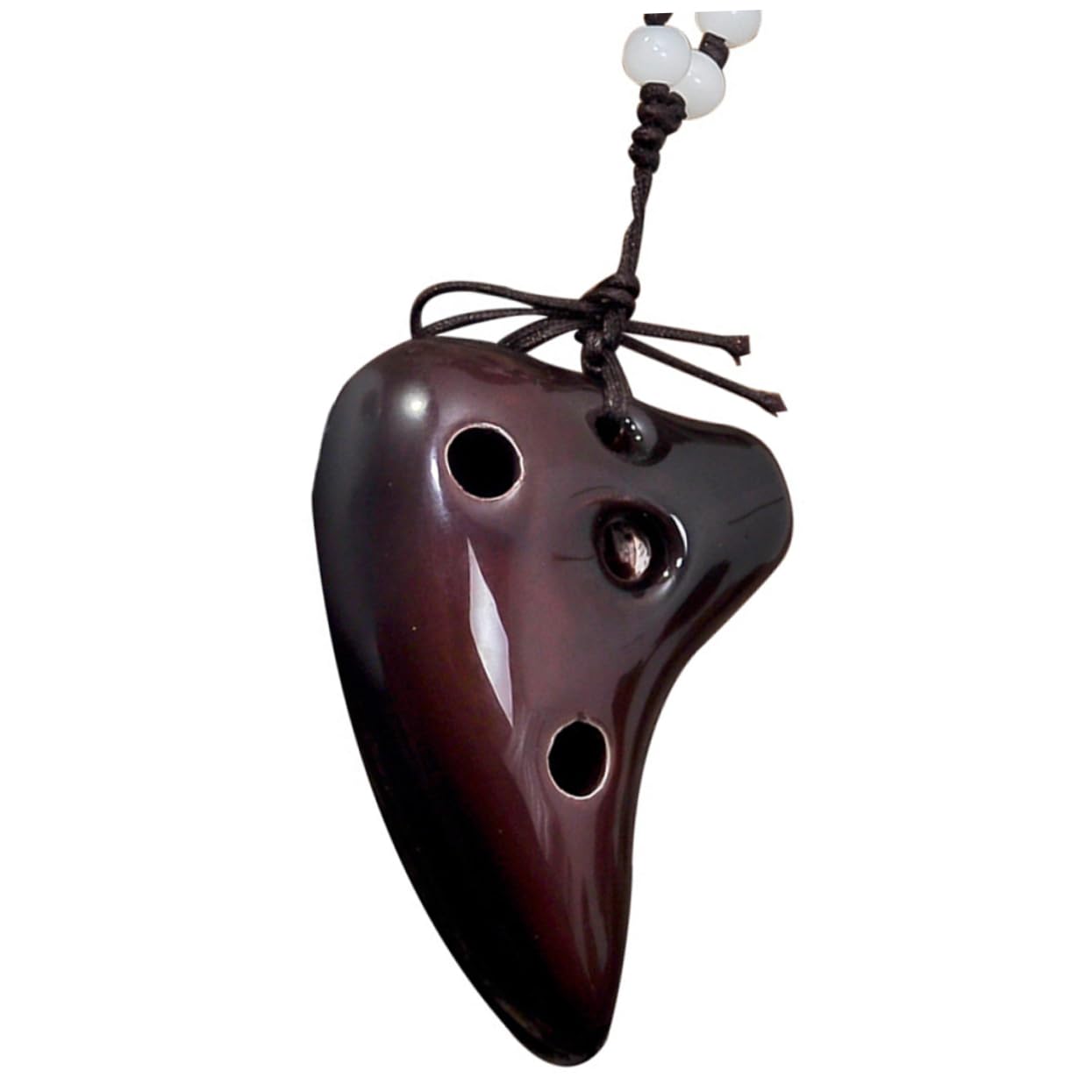 CIMAXIC Beginner's 6-hole Ocarina Necklace Ceramic Musical Instrument Boys and Girls Present