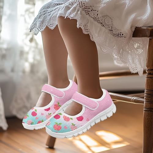 Girls Dress Shoes Breathable Mesh Mary Jane Shoes Princess Ballet Flats School Wedding Party Shoe US 11-2.52
