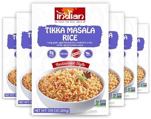 Amazon.com : Truly Indian Tikka Masala Rice 6-Pack | Long-Grain, Aged ...