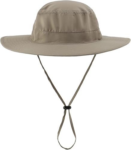 Miniatura 35 de Home Prefer Sombrero para sol para el aire libre con protección UV, secado rápido, unisex con solapa para proteger el cuello Gris cenizo