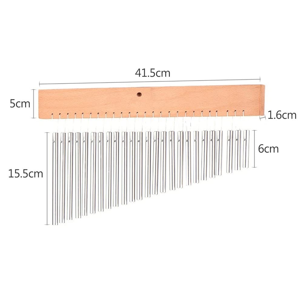 Percussão Musical 25 Campane Bar Chime Bar Chimes Single-Row Bar In Alluminio Solido Campanelli Eolici Strumento A Percussione Con Supporto Di Montaggio Regolabile Nuovo Xilofoni