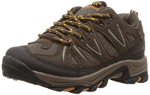 Northside Unisex-Kid's Cheyenne Jr Hiking Shoe, Taupe/Mango, 6 Wide US Big Kid