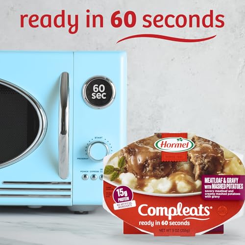 Image of HORMEL COMPLEATS Meatloaf & Gravy With Mashed Potatoes, 9 oz. (6 Pack) | Heat and Eat, Microwave Meals, Prepared Foods