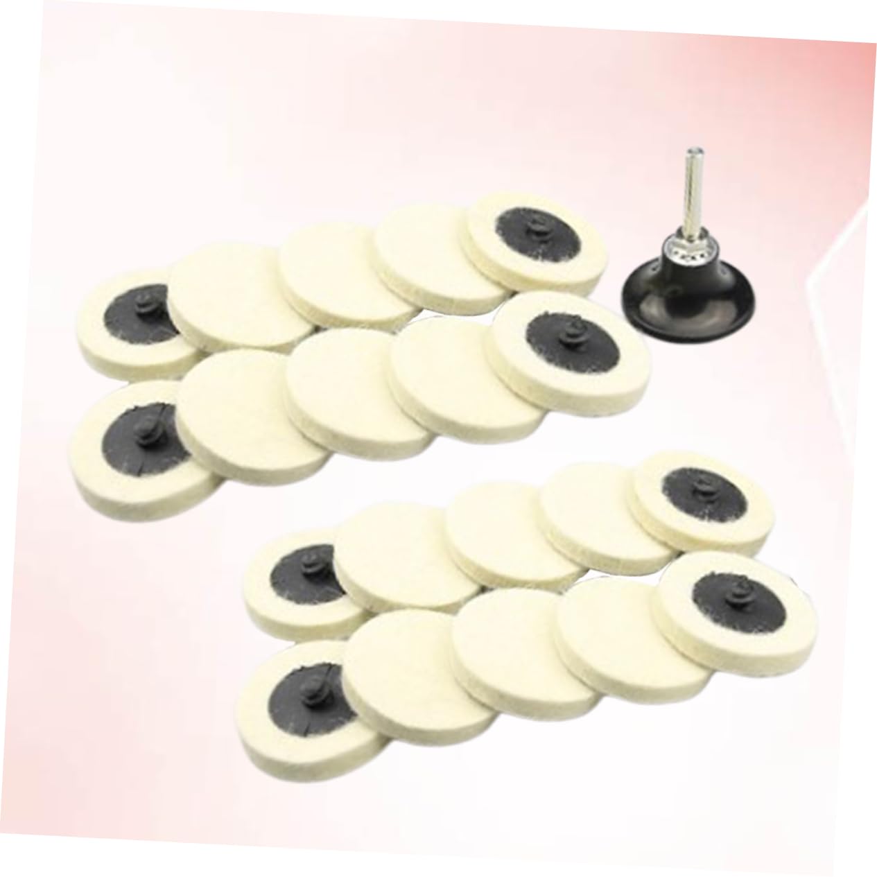 21pcs Torque Wool Wheel Polishing Kit Backing Pad for Finishing and Easy to Use Buffing Tool