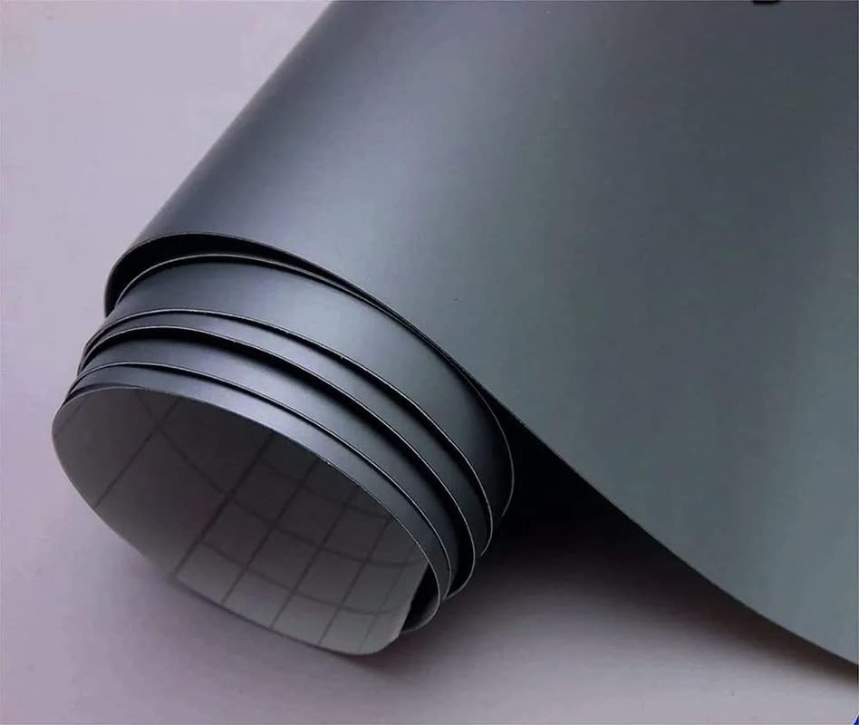 Image of CREON Wrap for Car & Bike Self Adhesive Wrap Sheet Sticker & Decal Roll Film Auto Car Vehical Bubble Release (1 feet x 5 feet, Gun Grey Matte)