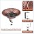 12.6" Deck Mounted Bird Bath for Outside, Metal Solar Powered Bird Bath Fountain, Heavy Duty Railing Clamp for Balcony Fence, Detachable Deck Bird Bath for Garden