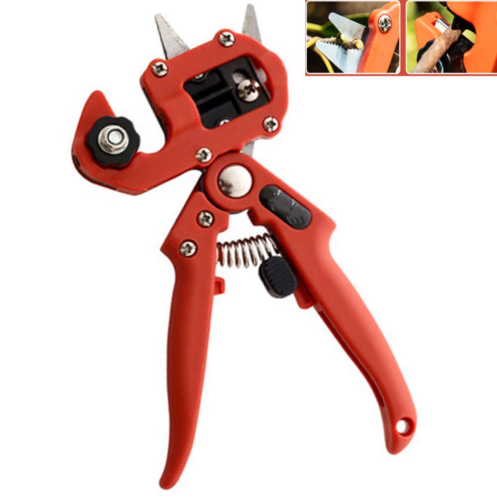 Kit di Utensili da Taglio per Potatura Professionale per Innesto da Giardino con Custodia, Acciaio SK5, Diametro di Taglio 23 (Mm) per Pianta da Giardino