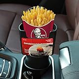 TRUE LINE Automotive Car Cup French Fry Holder Fast Food Drink Beverage Cell Phone Mount