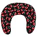 Cuscinetto ricurvo con tasca - cherry-black - Noccioli di ciliegia - Cuscino per il collo per terapia calde e freddo (microonde, forno e frigorifero)