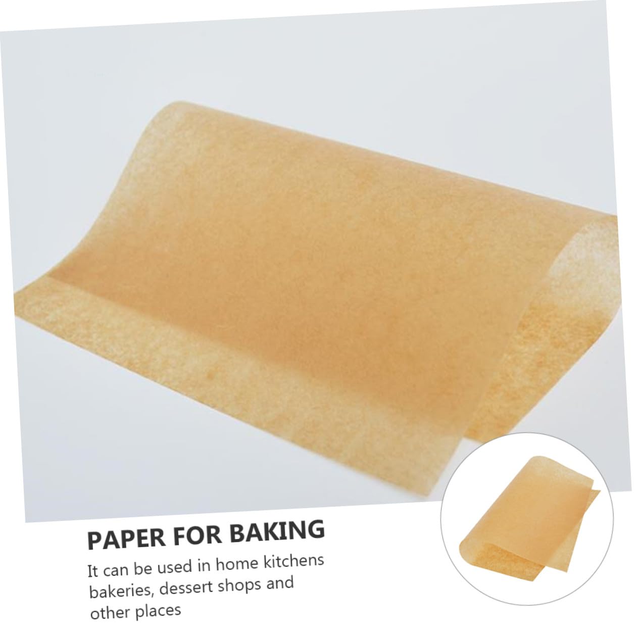 100 pièces Lot Papiers Cuisson Prédécoupés Papier Kraft Naturel Résistant Jusqu à Antiadhésifs et Polyvalents pour Barbecue Pâtisserie et Cuisson Vapeur Accessoires de Cuisine
